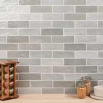 Portmore Gray 3x8 Glossy Ceramic Subway Tile