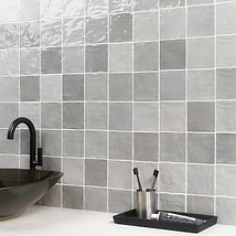 Portmore Gray 4x4 Glossy Ceramic Tile
