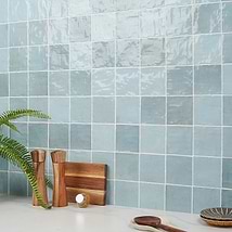Portmore Sky Blue 4x4 Glossy Ceramic Tile