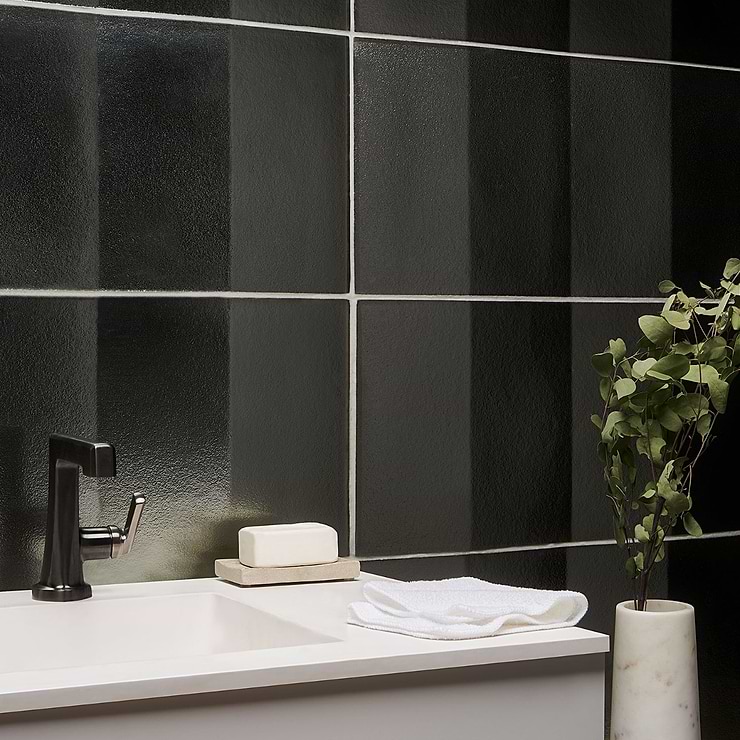 Requiem Platinum 3D 12x24  Polished Glass Wall Tile