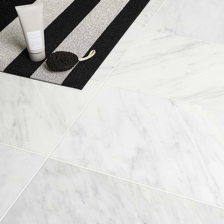 Asian Statuary 12x24 Honed Marble Tile 
