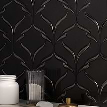 Valentina Black Jade Polished Marble Mosaic Tile
