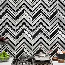Aya Nero Polished Marble Mosaic Tile
