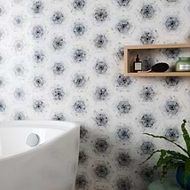 Ako Grigio Gray 6" Hexagon Marble Micro Mosaic Tile