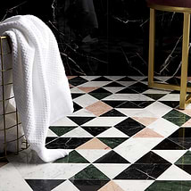 Prism Rosa Pink Polished Marble Mosaic Tile