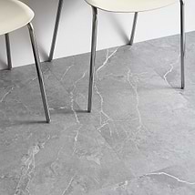 Katone Chauny Marble Medium Gray 18x36 Glue Down Luxury Vinyl Tile