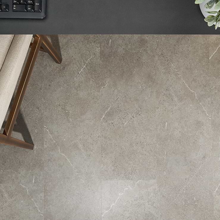 Optoro Juneau Sandstone Dark Beige 28mil Wear Layer Rigid Core Click 12x24 Luxury Vinyl Tile
