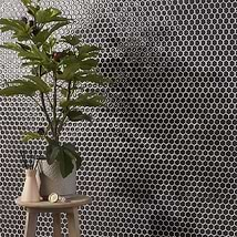 Eden Pavement Gray Rimmed 1" Hexagon Polished Porcelain Mosaic