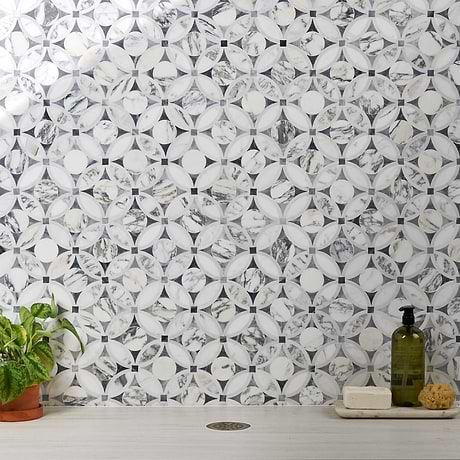 Waterjet Marble Tile for Backsplash,Kitchen Floor,Kitchen Wall,Bathroom Floor,Bathroom Wall,Shower Wall,Outdoor Wall,Commercial Floor