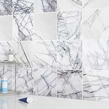 Lilac White 12x12 Polished Marble Tile