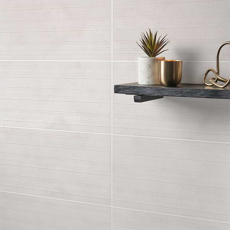Simena Linear Cream Beige 12x24 Textured Limestone Tile