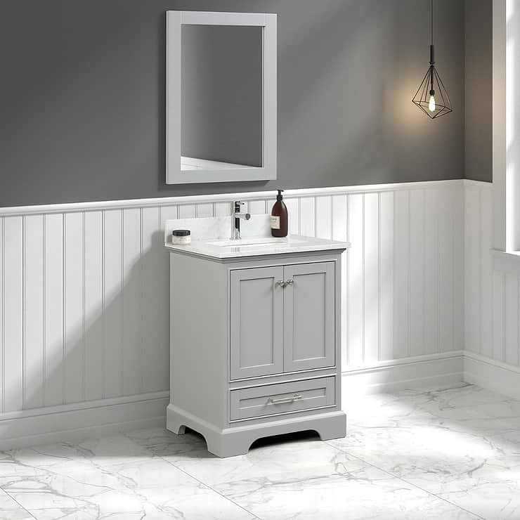 Glendale 24'' Gray Vanity And Marble Counter