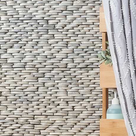 Pebble Tile for Backsplash,Kitchen Wall,Bathroom Wall,Shower Wall,Outdoor Wall