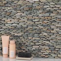 Nature Stacked Sumatra Blend Multicolor Pebble Honed Mosaic Tile