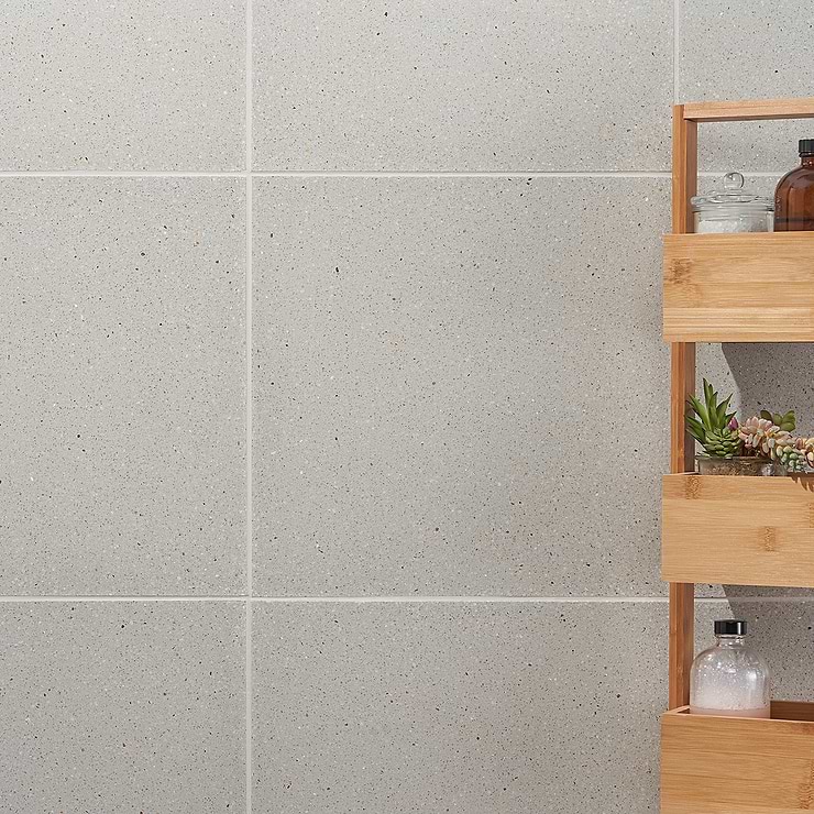 True Terrazzo Argento Beige 16x16 Polished Terrazzo Tile