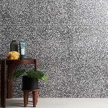 True Terrazzo Porfido Gray 16x16 Polished Terrazzo Tile