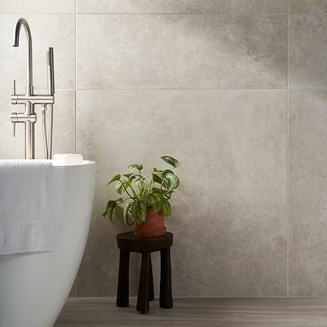 Saint Remy Avorio White 36x36 Limestone Look Semi-Polished Porcelain Tile