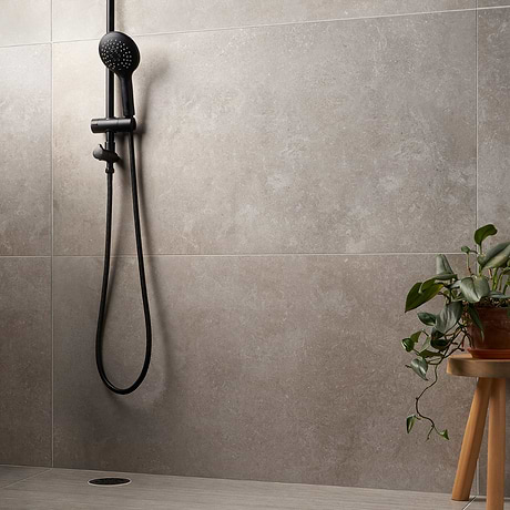 Saint Remy Grigio Gray 24x48 Limestone Look Semi-Polished Porcelain Tile