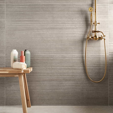 Saint Remy Deco Grigio Gray 24x48 Limestone Look Semi-Polished Porcelain Tile