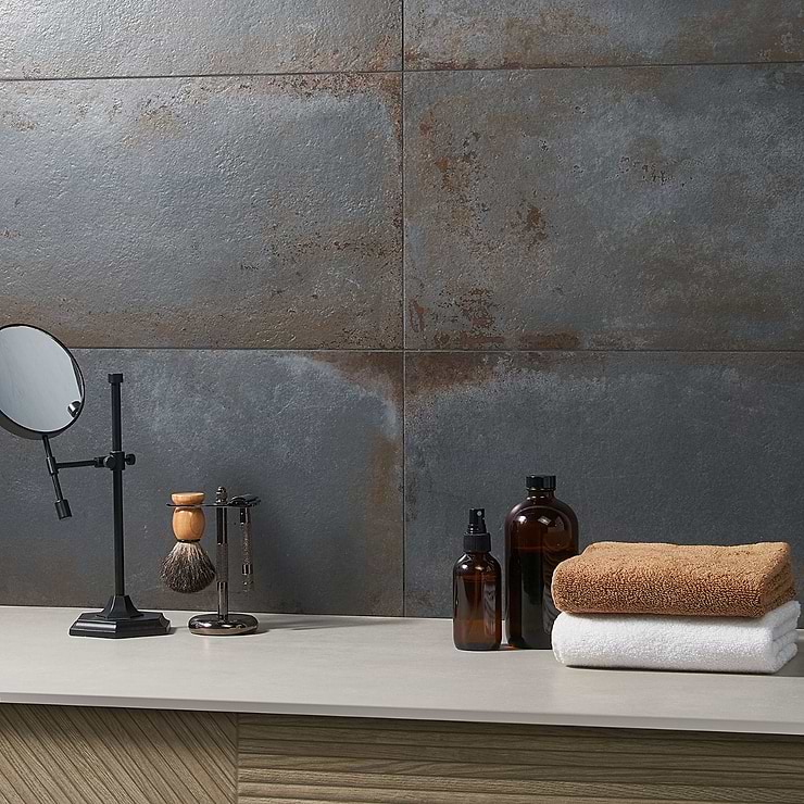 Angela Harris Flatiron Black 12x24 Matte Porcelain Tile