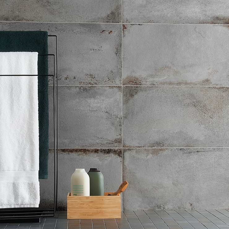 Sample-Angela Harris Flatiron Gray Matte Porcelain Tile