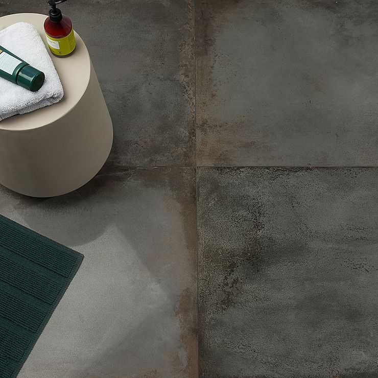 Angela Harris Flatiron Graphite 24x48 Semi-Polished Porcelain Tile