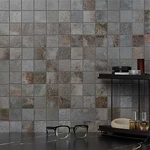 Angela Harris Flatiron Graphite 2x2 Matte Porcelain Mosaic