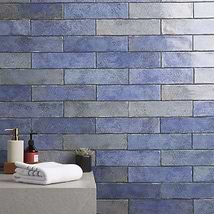 Kalay Blue 3x12 Glossy Ceramic Tile