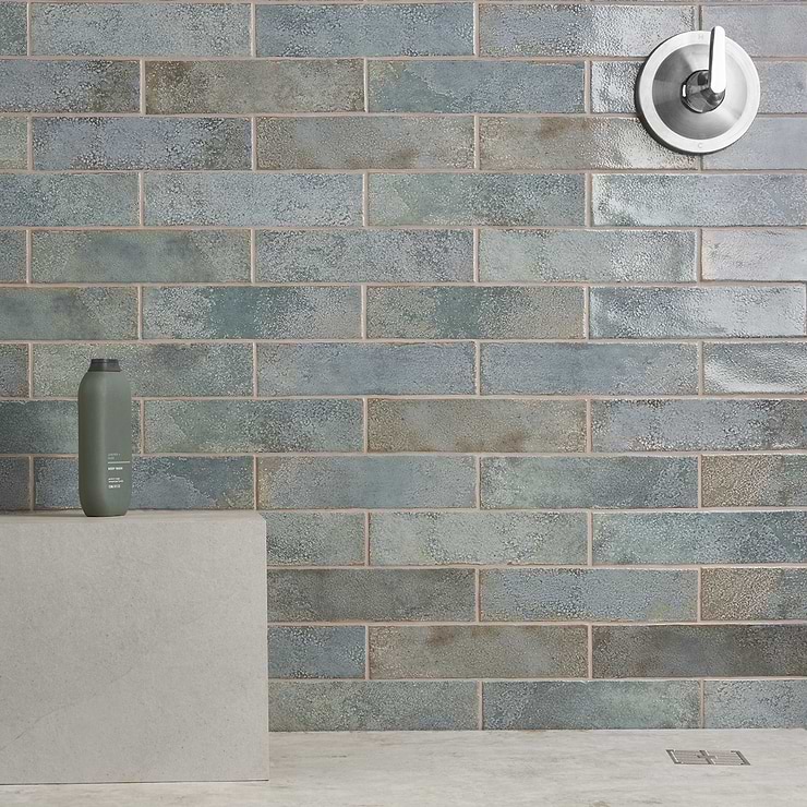 Kalay Green 3x12 Glossy Ceramic Tile