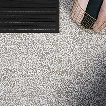 Terrazzo Hex Grigio Gray 9" Terrazzo Look Matte Porcelain Tile