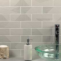 Enigma Gray Pearl 2x8 Polished Ceramic Tile