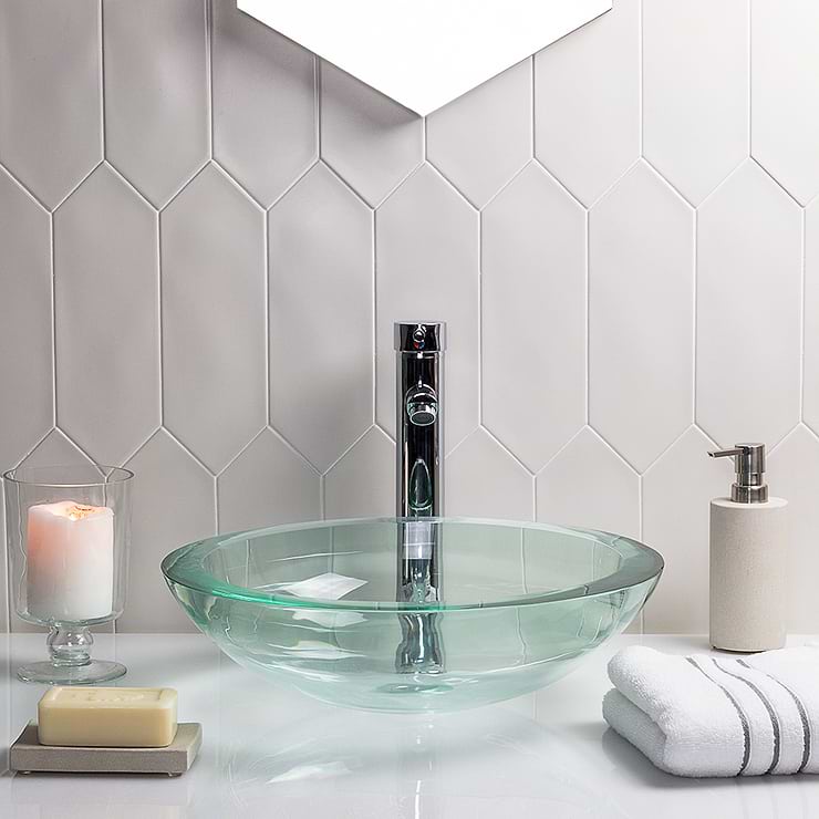 Aliante White 4x12 Porcelain Tile 