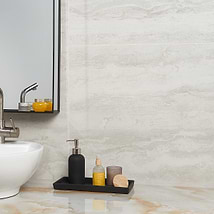 Basic Travertine Cotton White 24x48 Matte Porcelain Tile