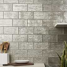 Veda Gold 4x9 Polished Glass Tile