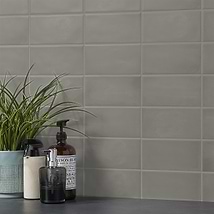 Comb Cemento 4X8 Matte Ceramic Wall Tile