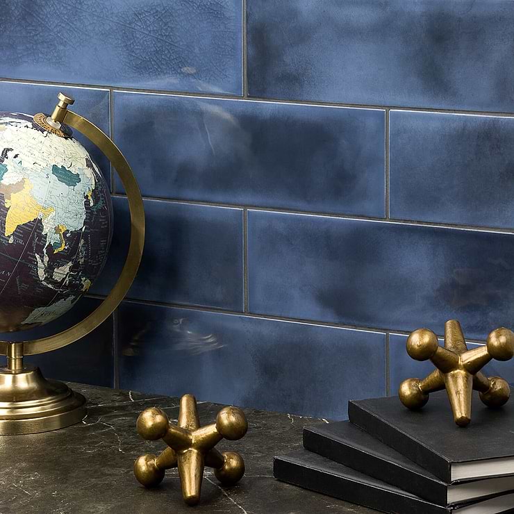 Diesel Camp Blue Glaze 4x12 Ceramic Tile