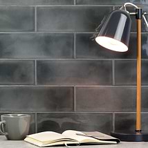 Diesel Camp Smoke Gray 4x12 Glossy Ceramic Subway Tile