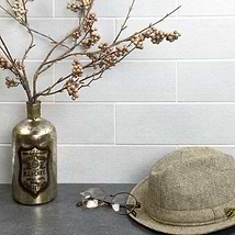 Diesel Camp Canvas White 4x12 Matte Ceramic Subway Wall Tile