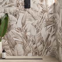 Art Gallery by Paula Purroy Golden Field Ivory Gray and White 24x48 Artisan Decor Matte Porcelain Tile