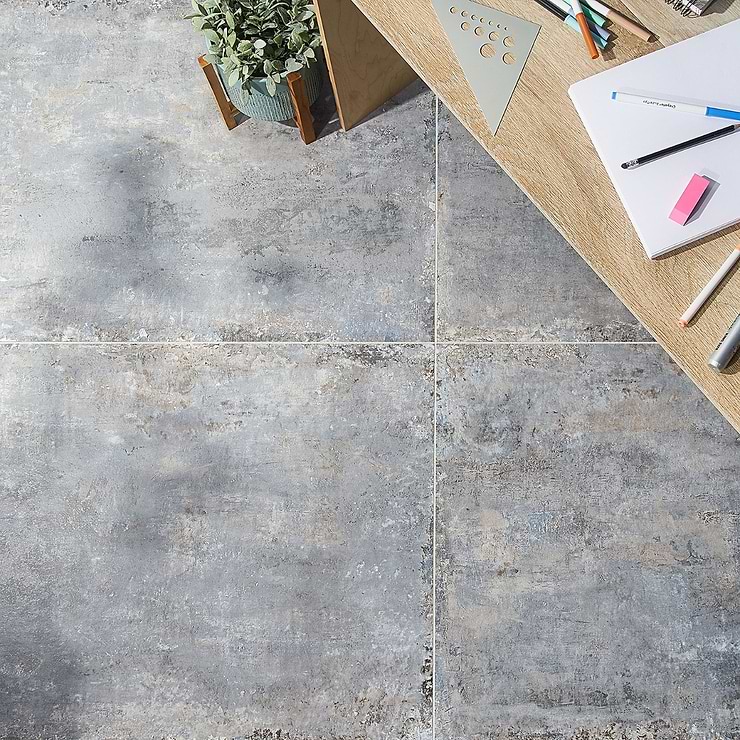 Portrait Ocean Blue 24x48 Matte Porcelain Tile