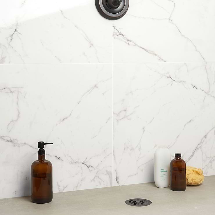 DreamStone Statuario Venato 24x24 Polished Porcelain Tile