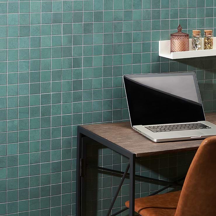 Bond Viridum Green 2x2 Matte Porcelain Mosaic Tile