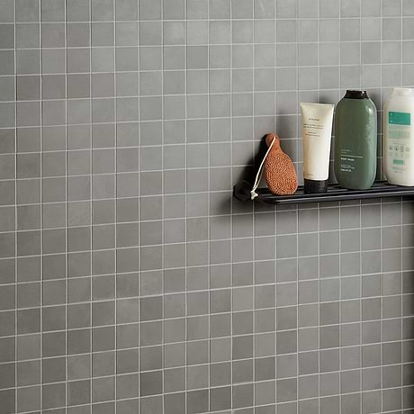 Clay Awake Gray 2x2 Matte Porcelain Mosaic Tile