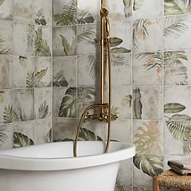 Angela Harris Wilder Papara Light Deco 8x8 Matte Ceramic Tile