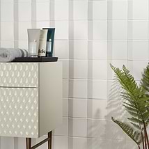 Zeal Edge 3D White 5x5 Matte Porcelain Tile