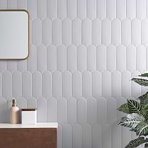 Parry Mist Gray 3x8 Fishscale Matte Ceramic Wall Tile