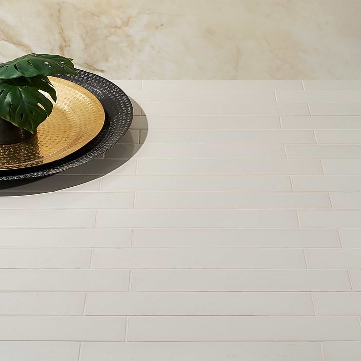 Cavallo Swiss Coffee Beige 3x18 Glossy Porcelain Subway Tile