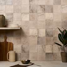 Navari Taupe 5x5 Textured Matte Ceramic Tile