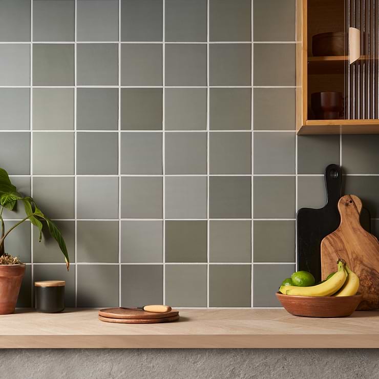 Born Sage Green 5x5 Matte Porcelain Tile