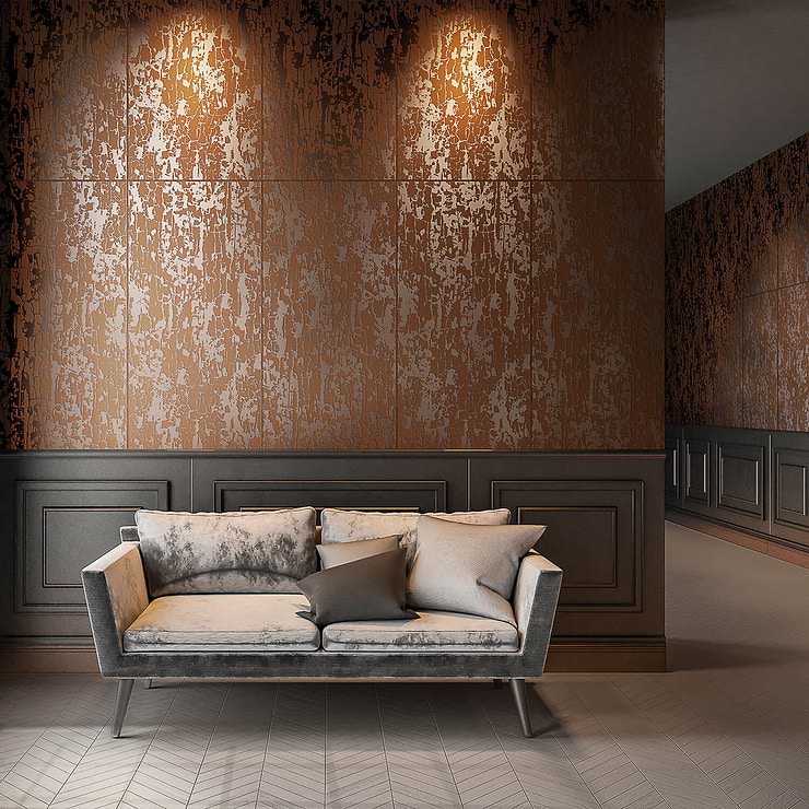 Boreal Foundry Bronze 24x48 Porcelain Wall Tile